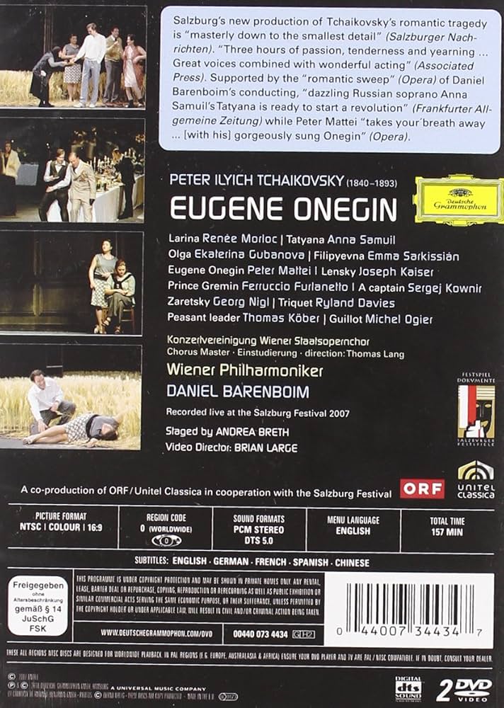 Amazon.co.jp: Eugene Onegin (2pc) (Ws Sub Ac3 Dol Dts) [DVD